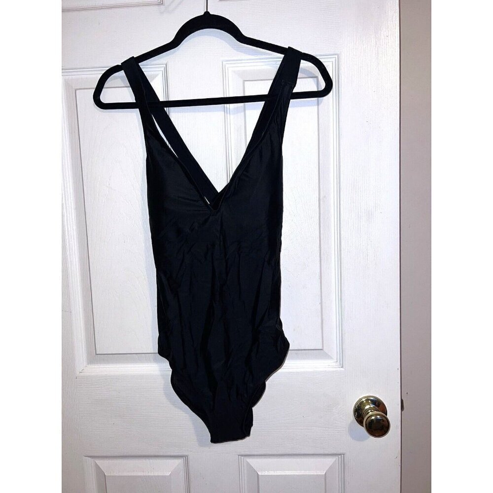 NWT J. CREW High-support Cross-Back One-Piece Black Style BR016 Sz 6 - Picture 3 of 16